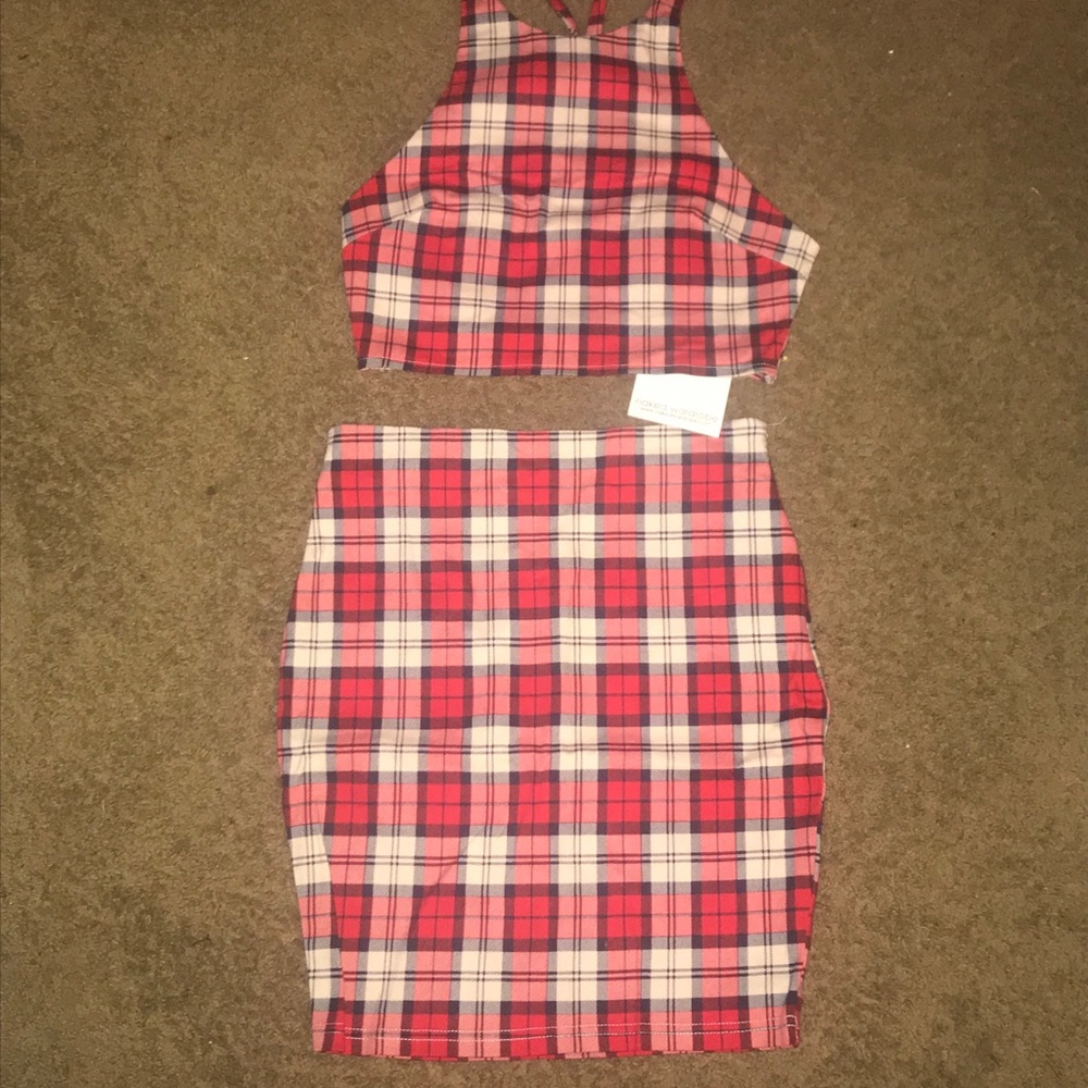 Plaid Naked Wardrobe 2 Piece